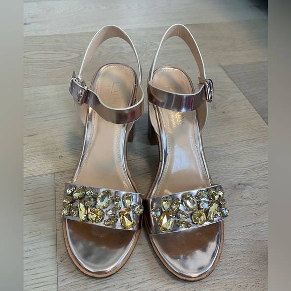 Catherine Malandrino Safiya Rose Gold Heels - Picture 1 of 5